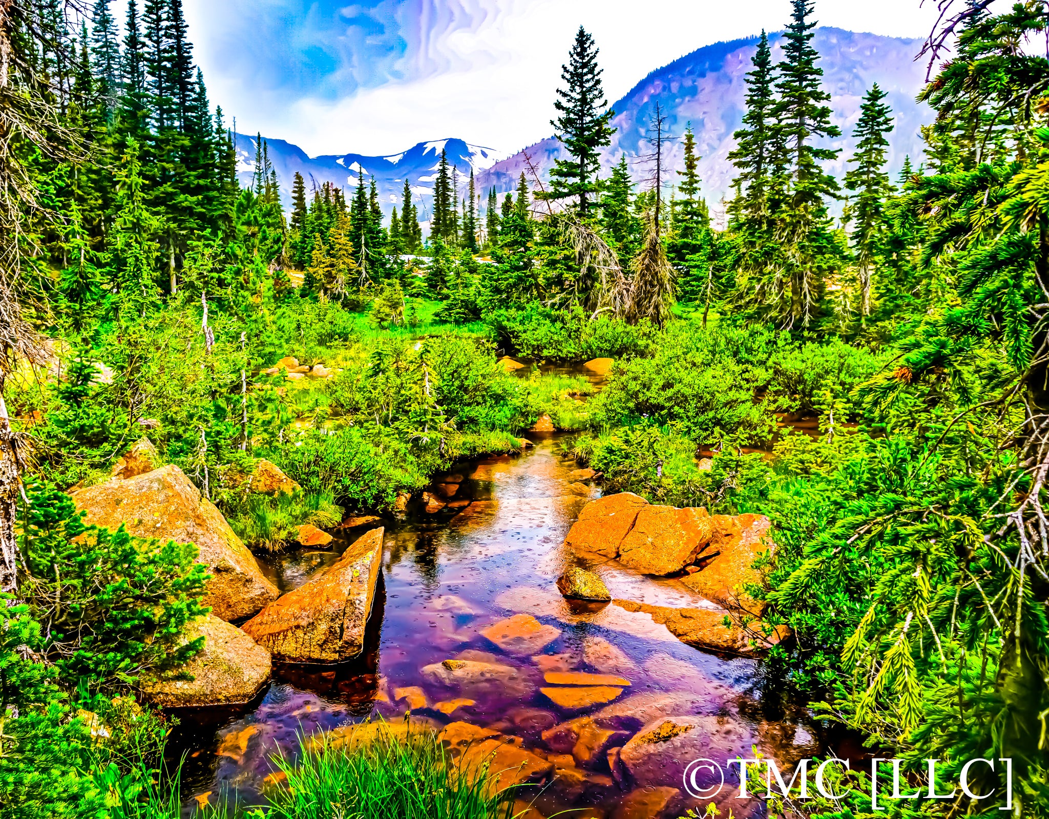 "Raindrops in Mount Zirkel Wilderness" [2017]